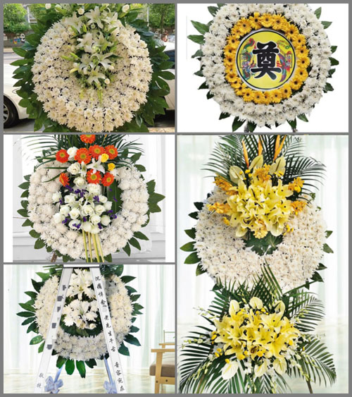 江苏扬州宝应县安宜镇花庄村花圈速递
